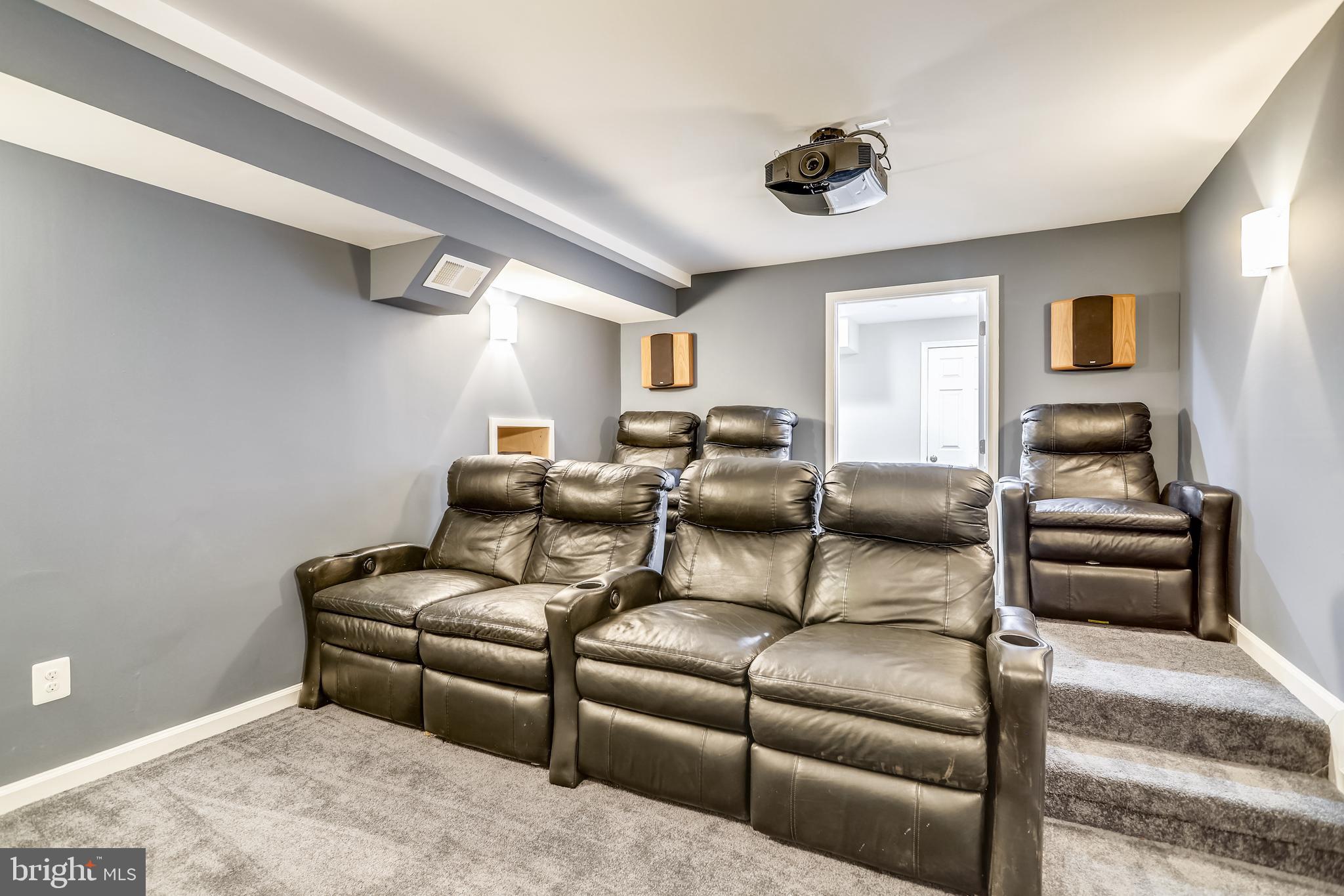 1721 Stonebridge Road Alexandria, VA 22304 - Photo 48 of 62 Lower level screening room / media room
