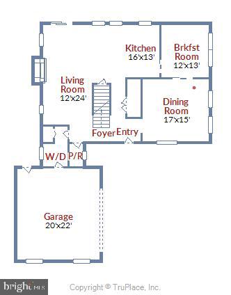 1721 Stonebridge Road Alexandria, VA 22304 - Photo 61 of 62 Main level floor plan