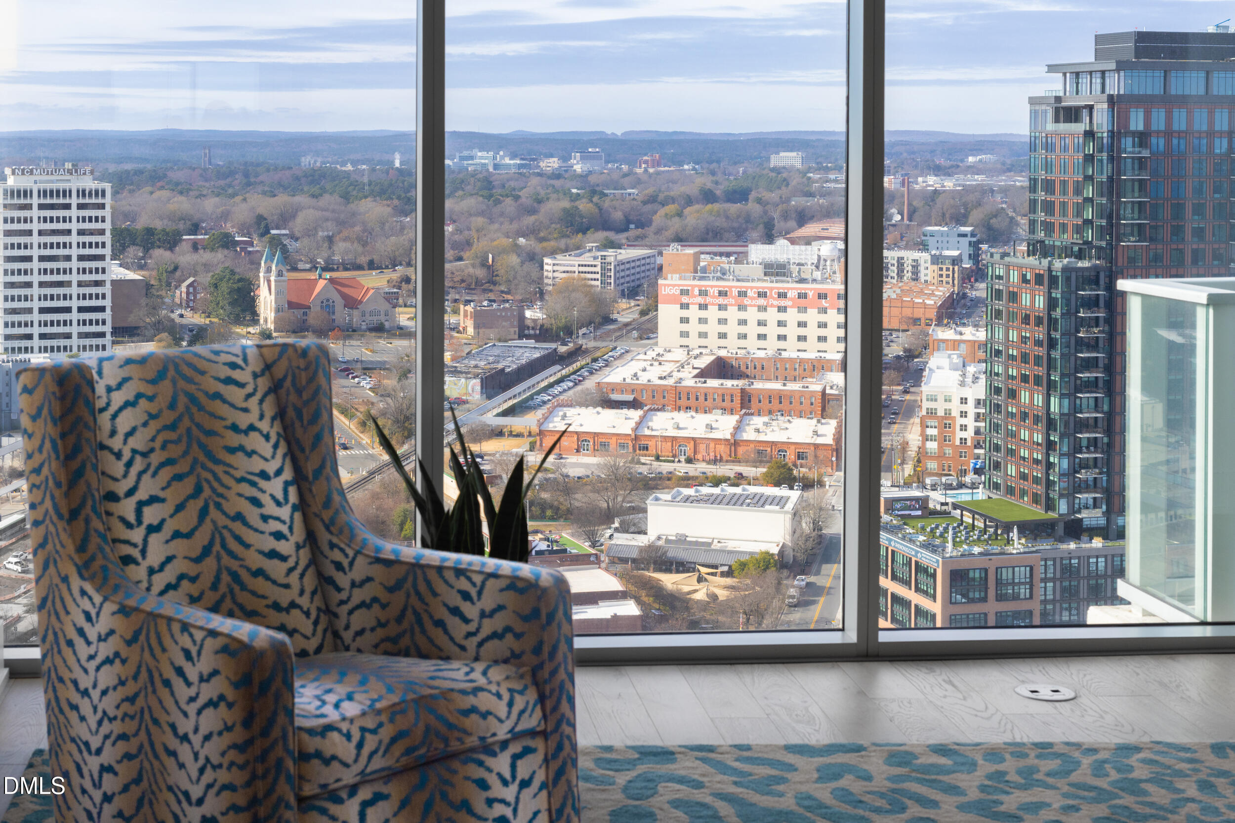 110 Corcoran Street, Unit 2502 Durham, NC 27701 - Photo 17 of 87 a view of a city from a window