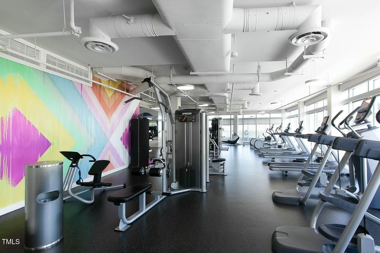 110 Corcoran Street, Unit 2502 Durham, NC 27701 - Photo 80 of 87 a view of a room with gym equipment