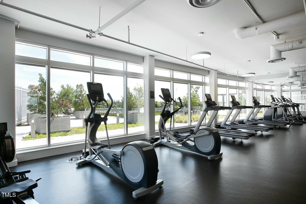 110 Corcoran Street, Unit 2502 Durham, NC 27701 - Photo 82 of 87 a view of a room with gym equipment