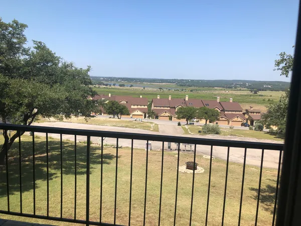 a city view from a balcony