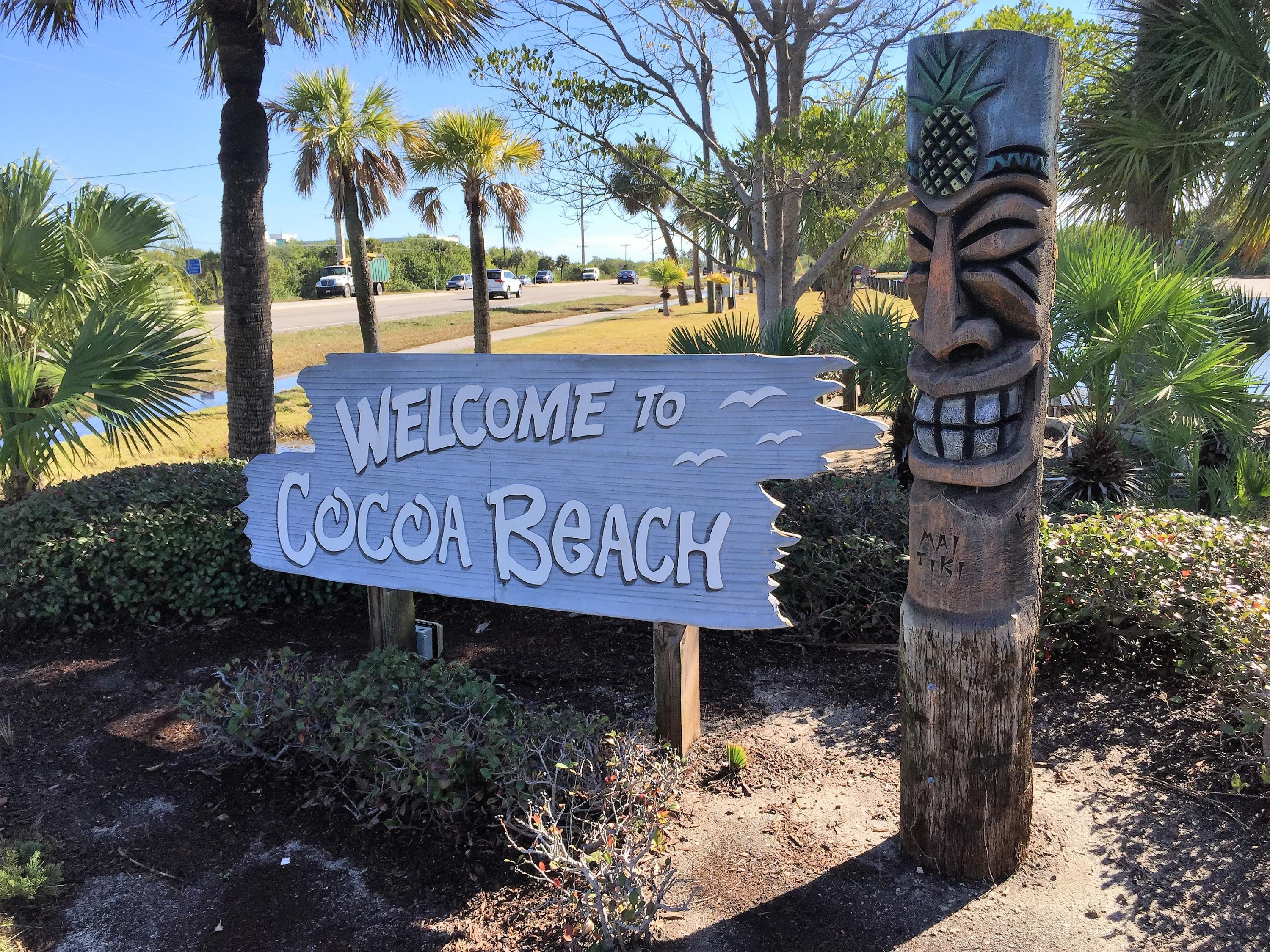907 Santa Cruz Road Cocoa Beach, FL 32931 - Photo 27 of 30 a sign that is on the side of the road