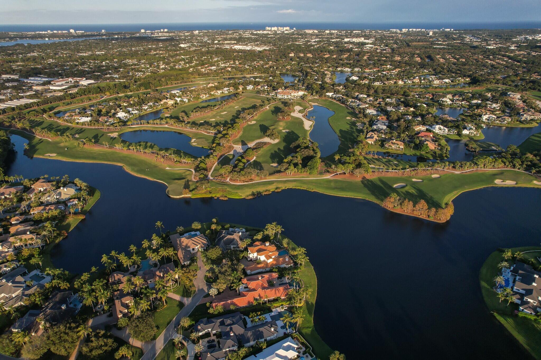 266 Locha Drive Jupiter, FL 33458 - Photo 59 of 60 an aerial view of residential house with outdoor space