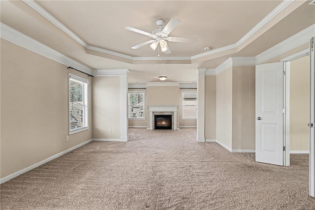4208 Amberleaf Walk Lilburn, GA 30047 - Photo 21 of 33 a view of an empty room with a fireplace