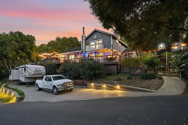 a car parked in front of house