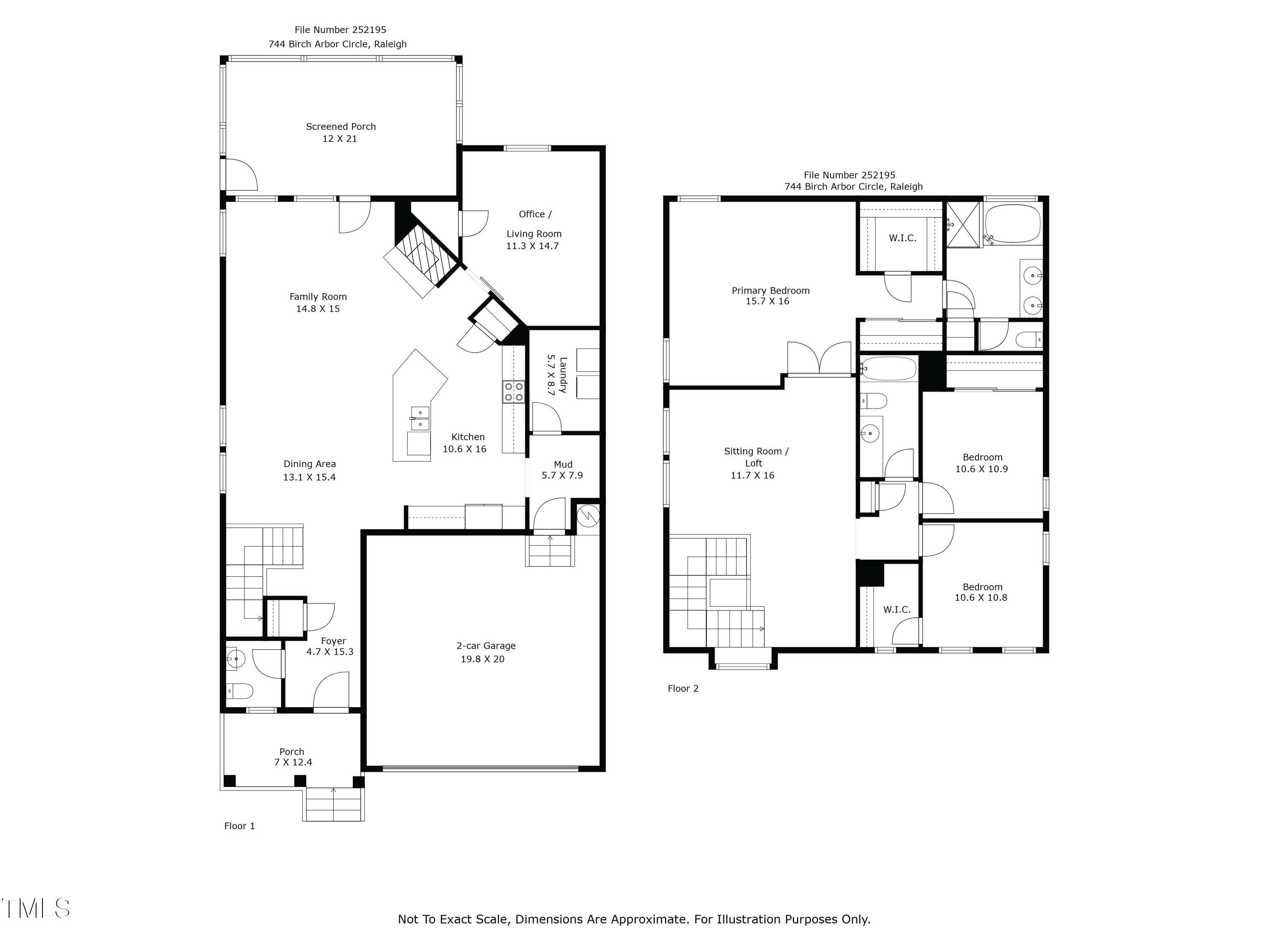 744 Birch Arbor Circle Raleigh, NC 27604 - Photo 41 of 41 744 Birch Arbor sketch_Page_1