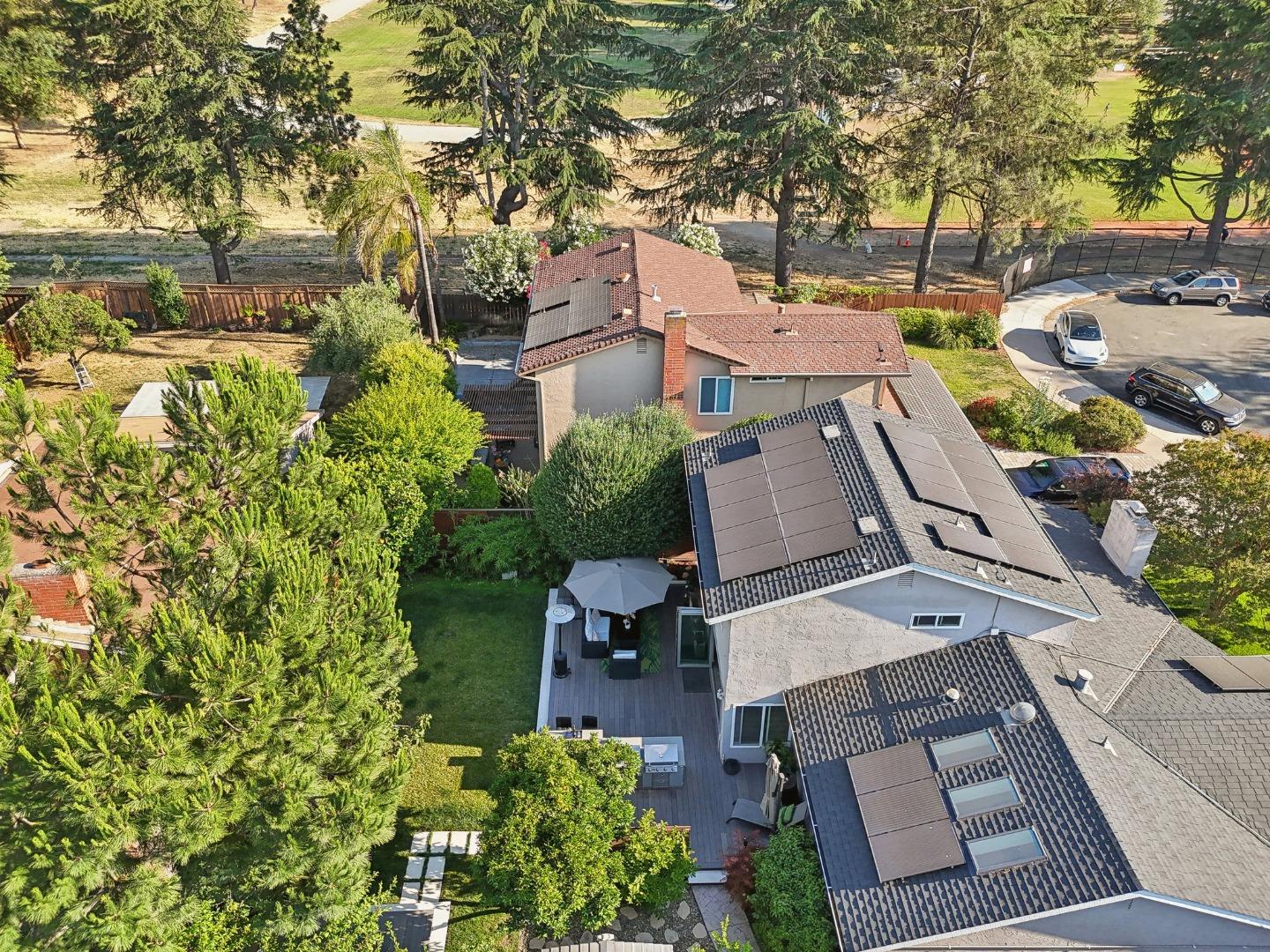 201 Prague Drive San Jose, CA 95119 - Photo 75 of 77 an aerial view of a house with a garden