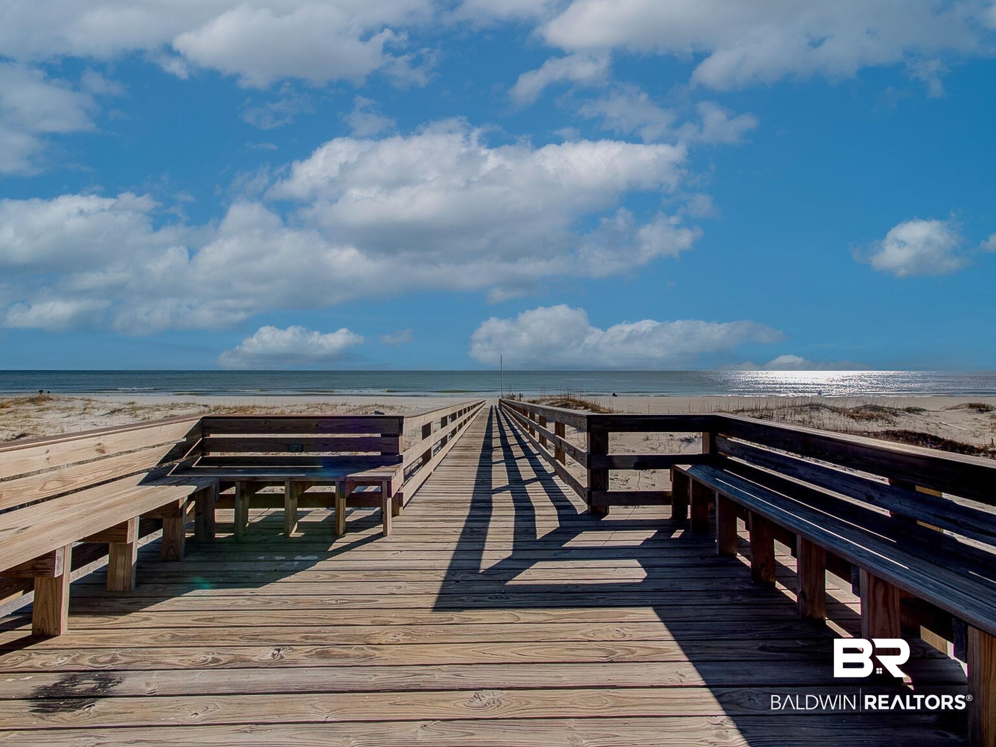 400 Plantation Road, Unit 4115 Gulf Shores, AL 36542 - Photo 38 of 48 Dock area featuring a view of the beach and a water view