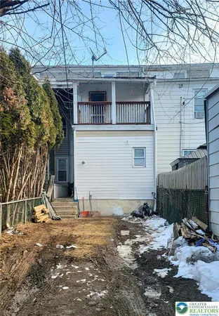 a view of a garage