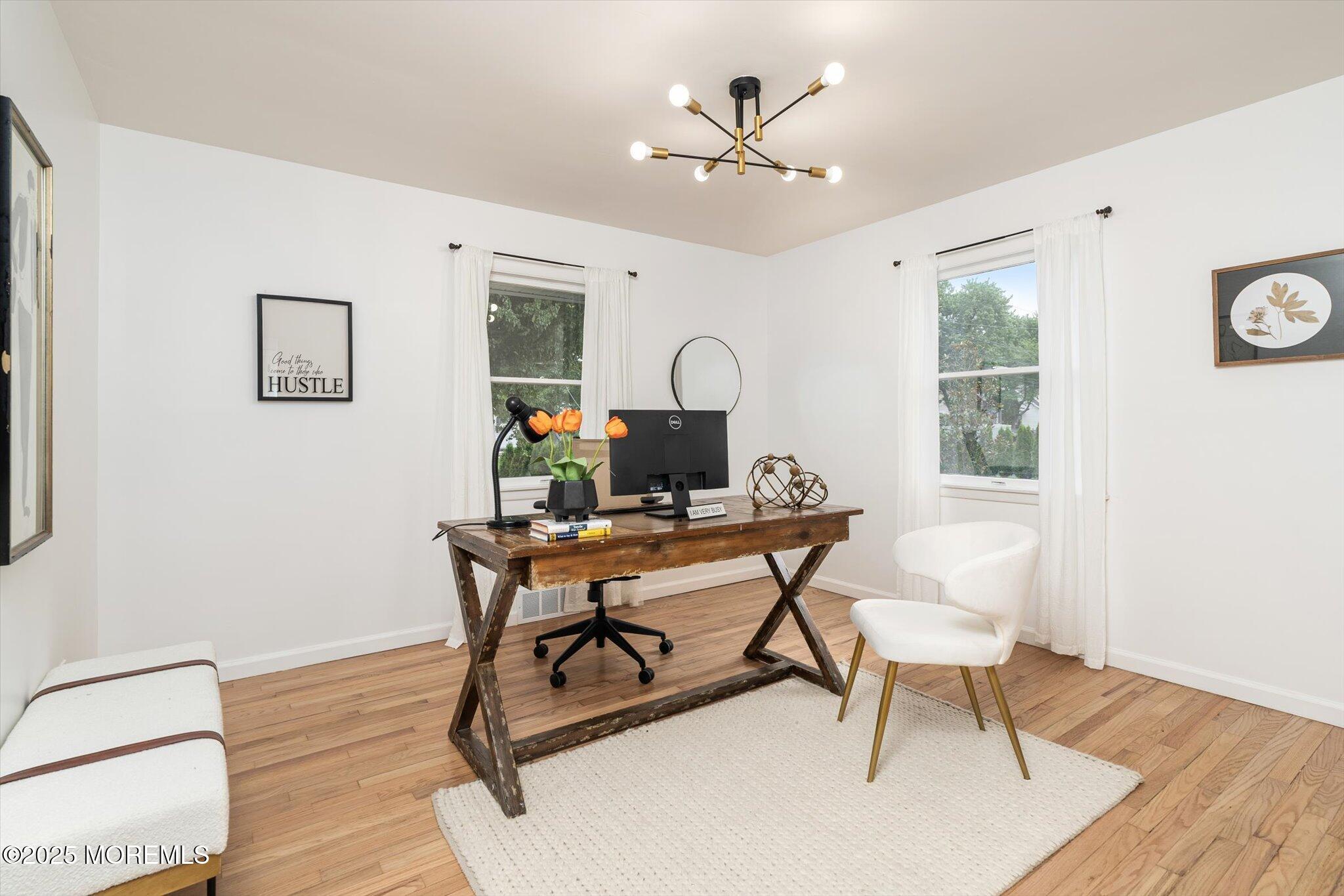 35 Waldron Road Allentown, NJ 08501 - Photo 18 of 39 a workspace with furniture window and wooden floor