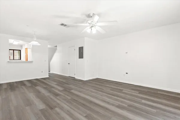 wooden floor in an empty room