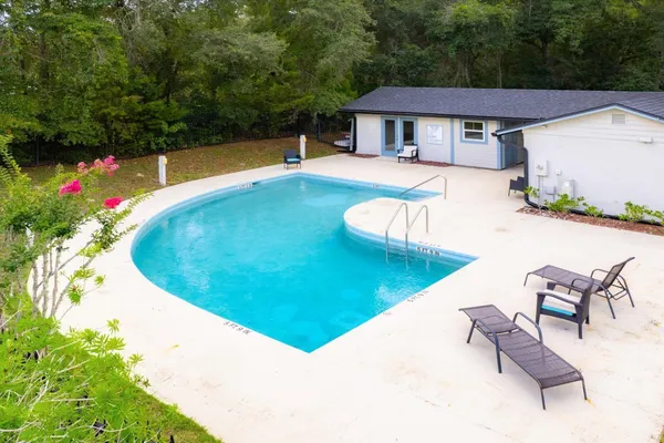 a view of a house with pool