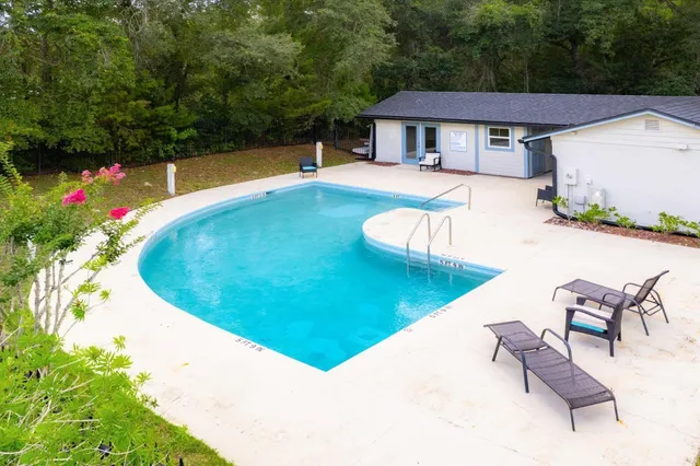 a view of a house with pool