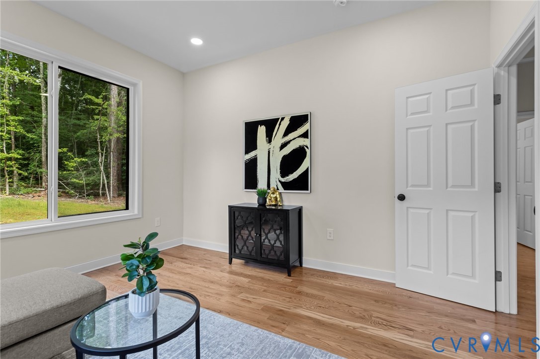 1218 Old Hundred Road Midlothian, VA 23114 - Photo 12 of 37 Sitting room with wood finished floors and recesse