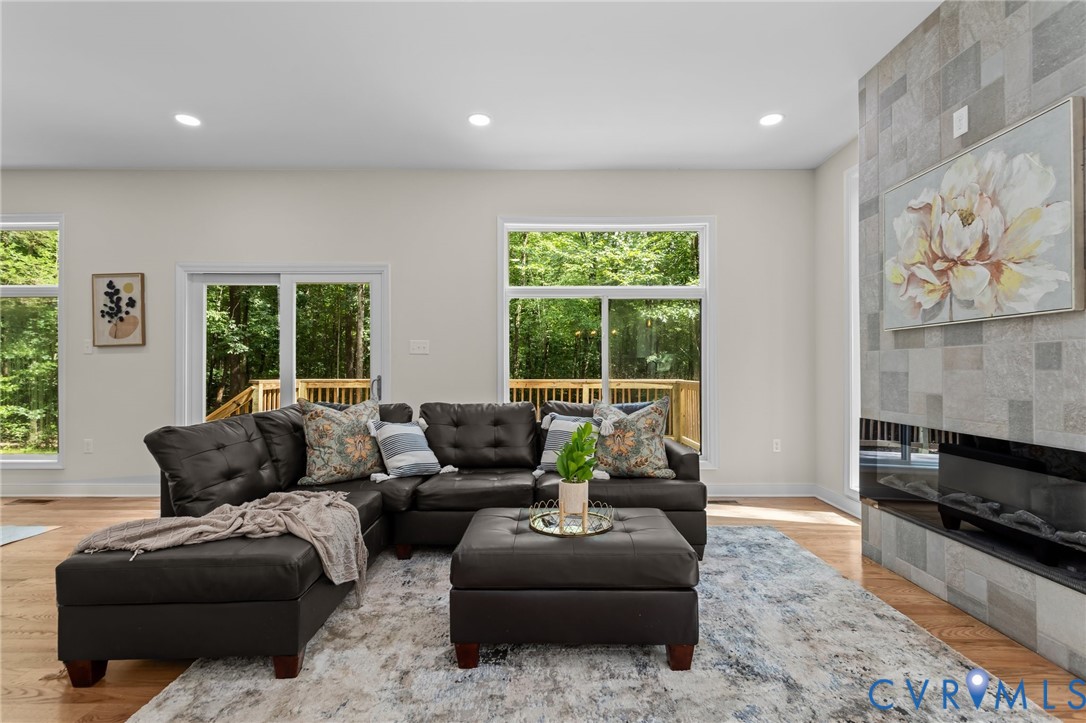 1218 Old Hundred Road Midlothian, VA 23114 - Photo 13 of 37 Living room featuring light wood finished floors,