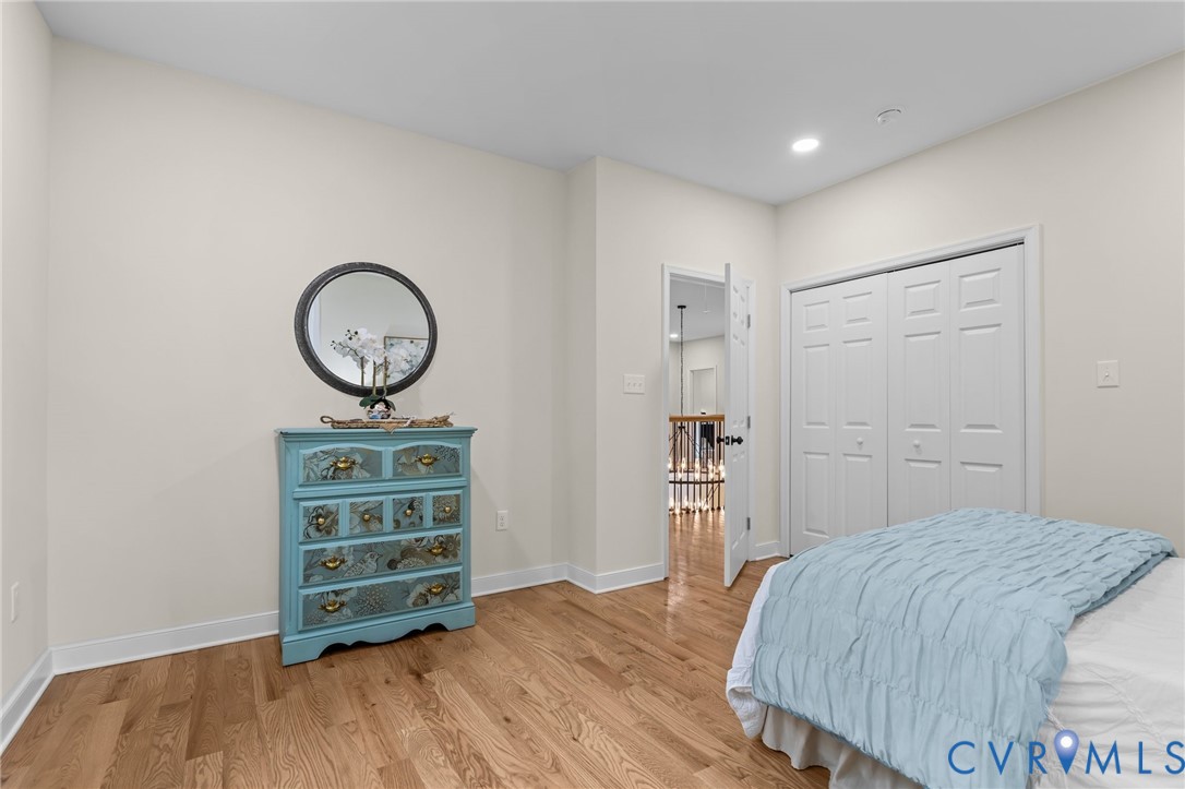 1218 Old Hundred Road Midlothian, VA 23114 - Photo 31 of 37 Bedroom with wood finished floors, recessed lighti