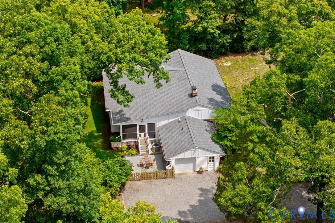 3136 Old Quarry Road Richmond, VA 23225 - Photo 26 of 39 Aerial view of a property surrounded by mature tre