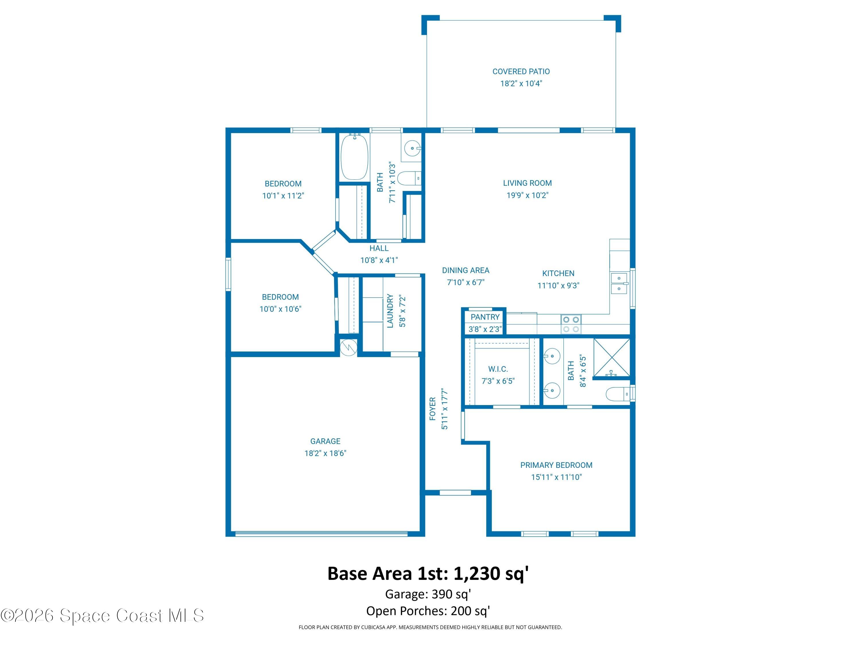 4231 Brantley Circle Rockledge, FL 32955 - Photo 28 of 28 Floor Plan