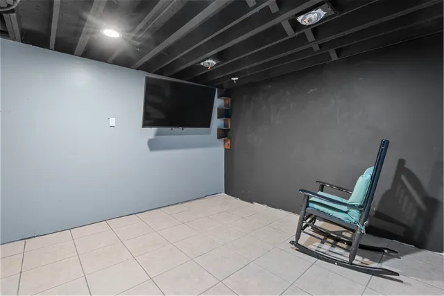 a room with furniture