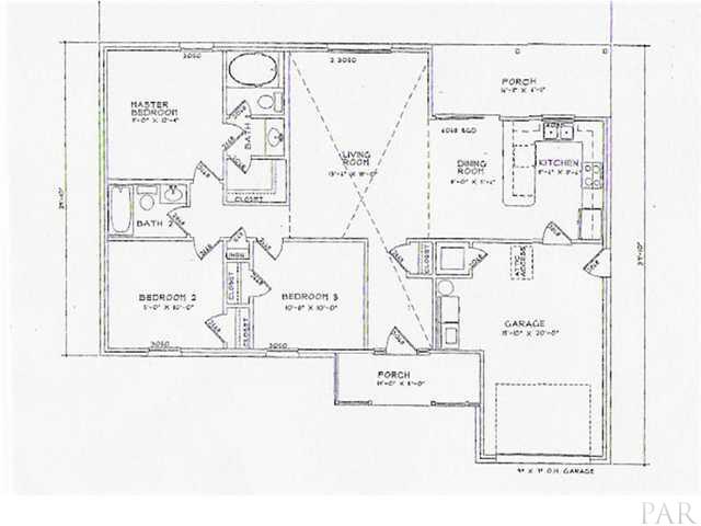 4249 Rice Road Milton, FL 32583 - Photo 3 of 3 4249 RICE RD FLOORPLAN