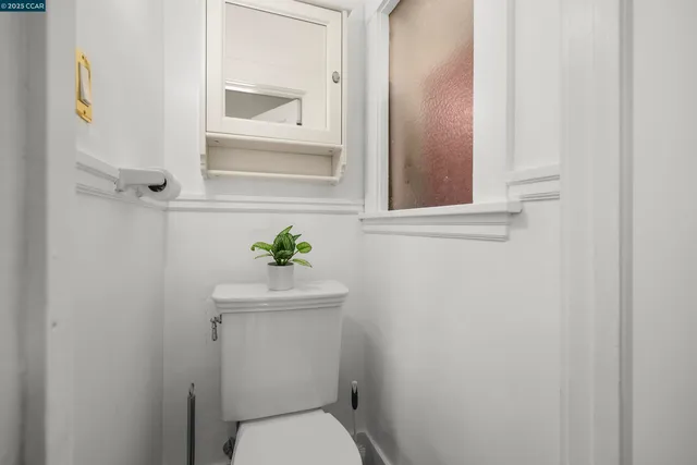 a bathroom with a toilet