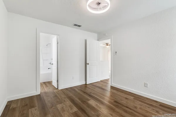wooden floor in an empty room