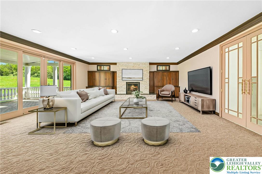 3200 Creamery Road New Hope, PA 18938 - Photo 15 of 42 a living room with furniture and a flat screen tv
