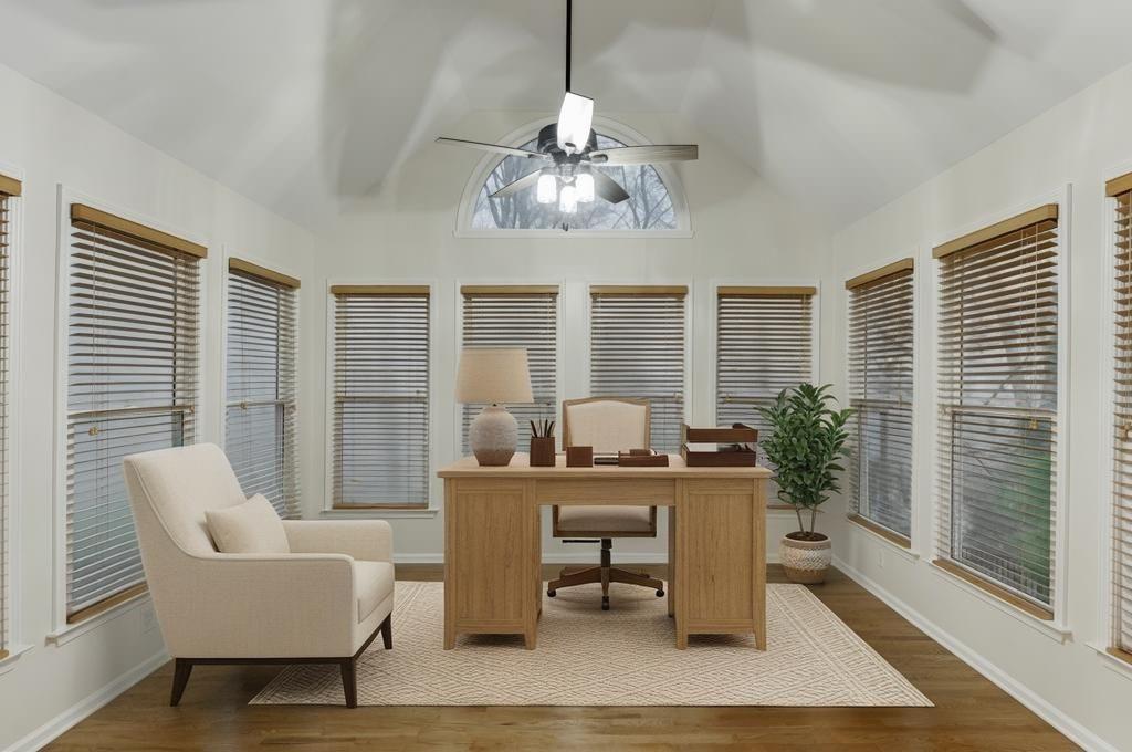 1830 Sanborne Way Dacula, GA 30019 - Photo 8 of 33 a workspace with furniture and a chandelier