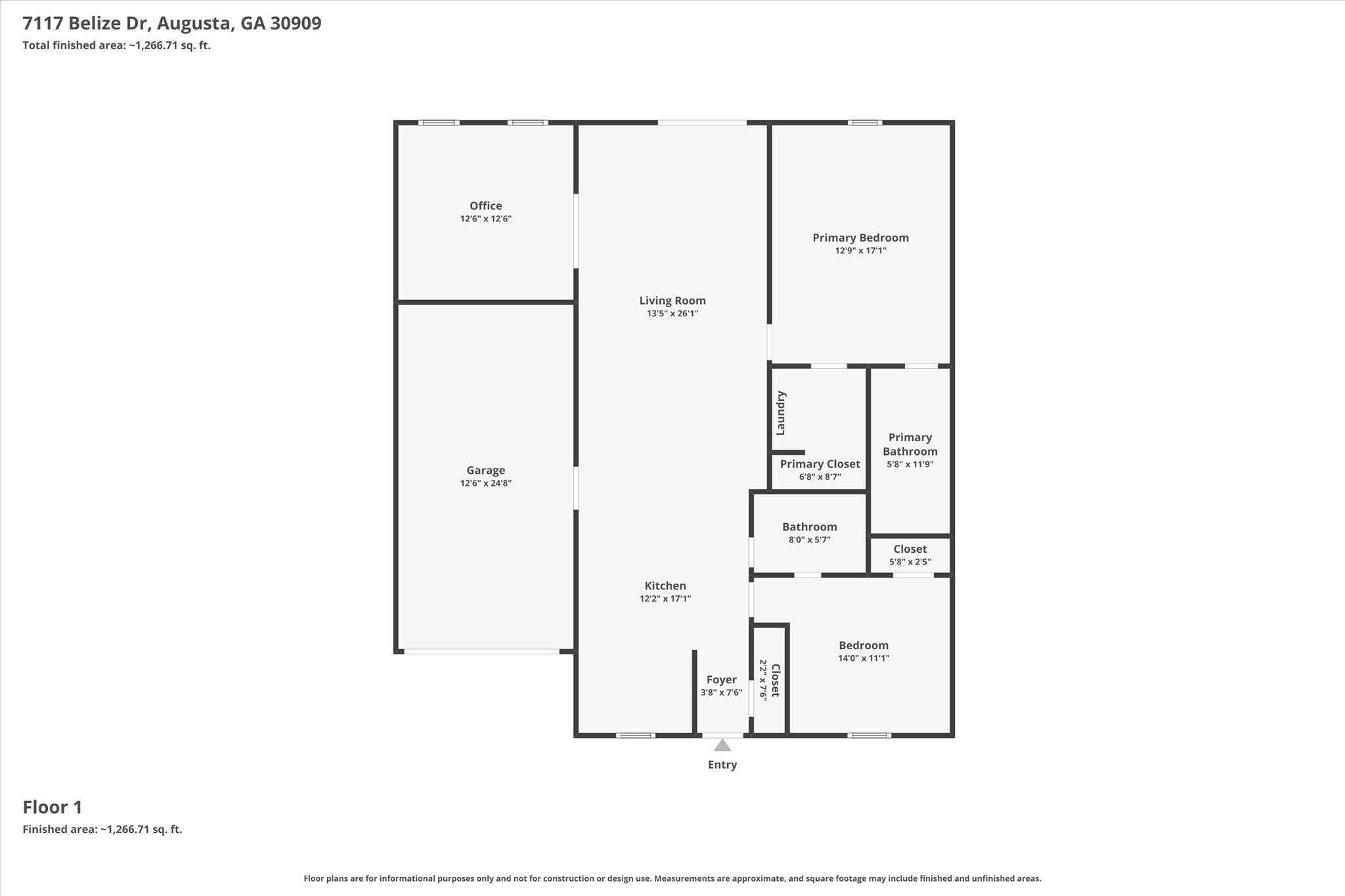7117 Belize Drive Augusta, GA 30909 - Photo 30 of 31 01-Floor-1