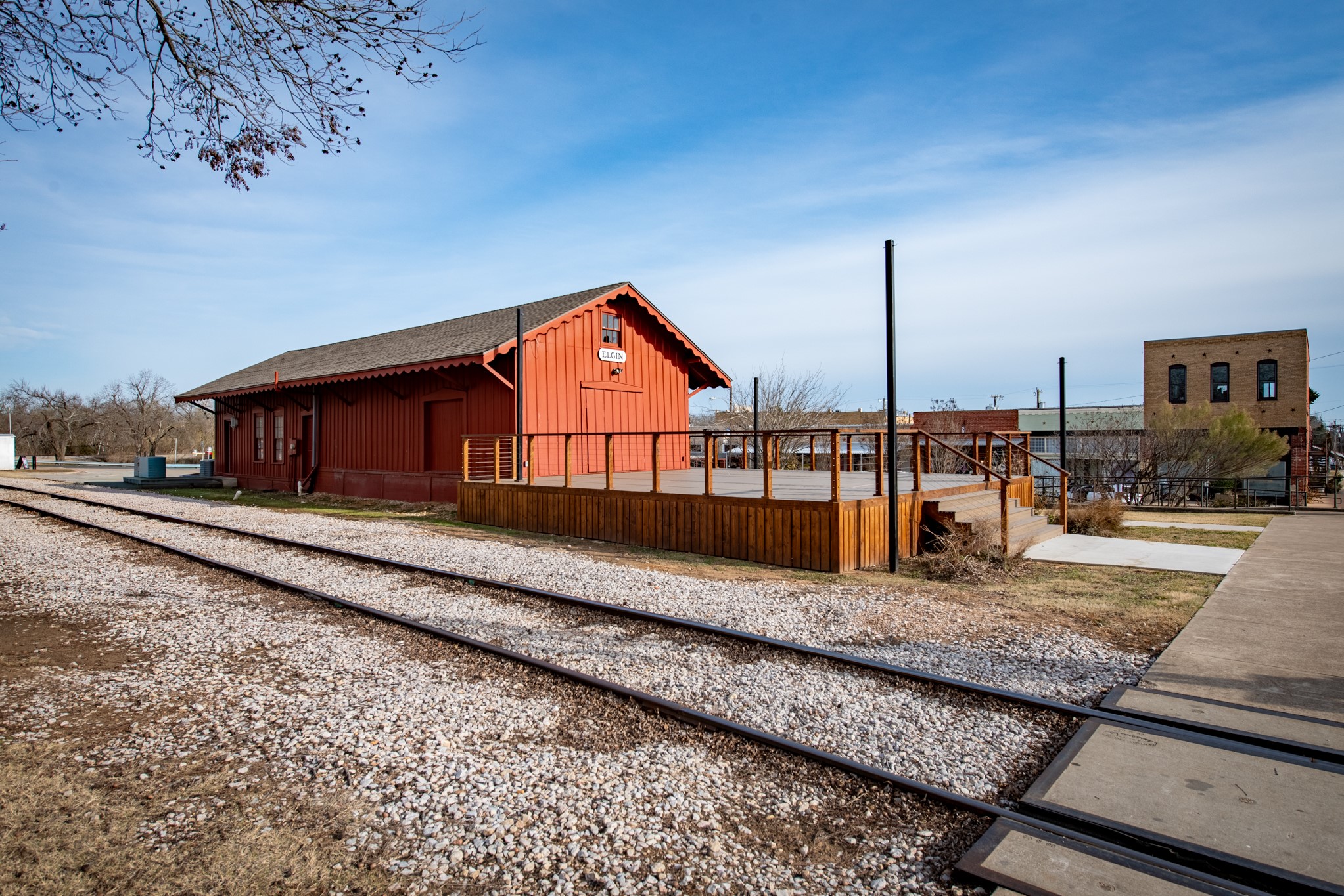 418 South Ave D Elgin, TX 78621 - Photo 13 of 29 a view of a train station