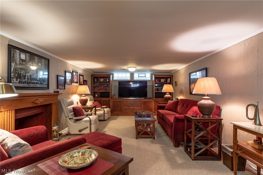 2960 Ripley Road Cleveland, OH 44120 - Photo 27 of 35 Basement with nicely finished large family room