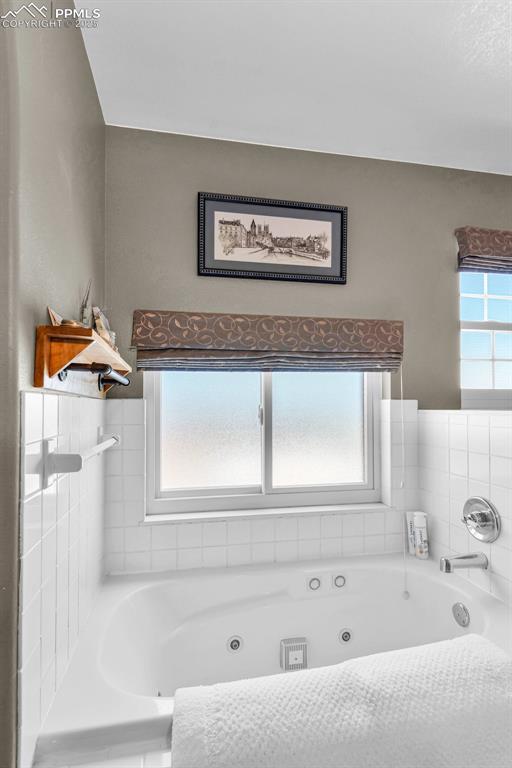 770 Cedar Hills Road Penrose, CO 81240 - Photo 19 of 49 a bathroom with a bathtub and a window