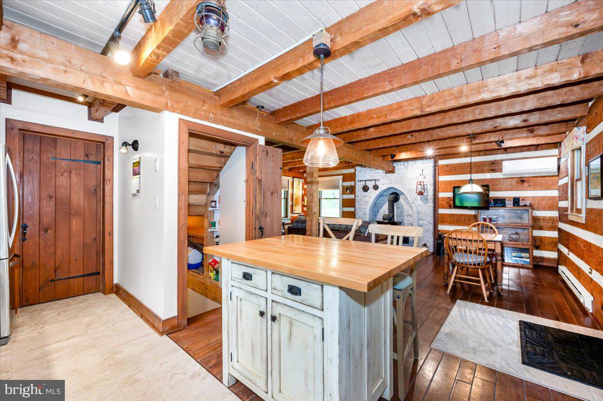 16926 Sprecher Road Sharpsburg, MD 21782 - Photo 15 of 76 Charming rustic kitchen with wooden beams.