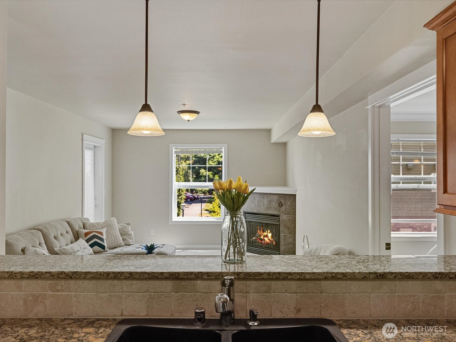 690 32nd Street, Unit B205 Bellingham, WA 98225 - Photo 39 of 40 a view of a kitchen with granite countertop a sink and a window