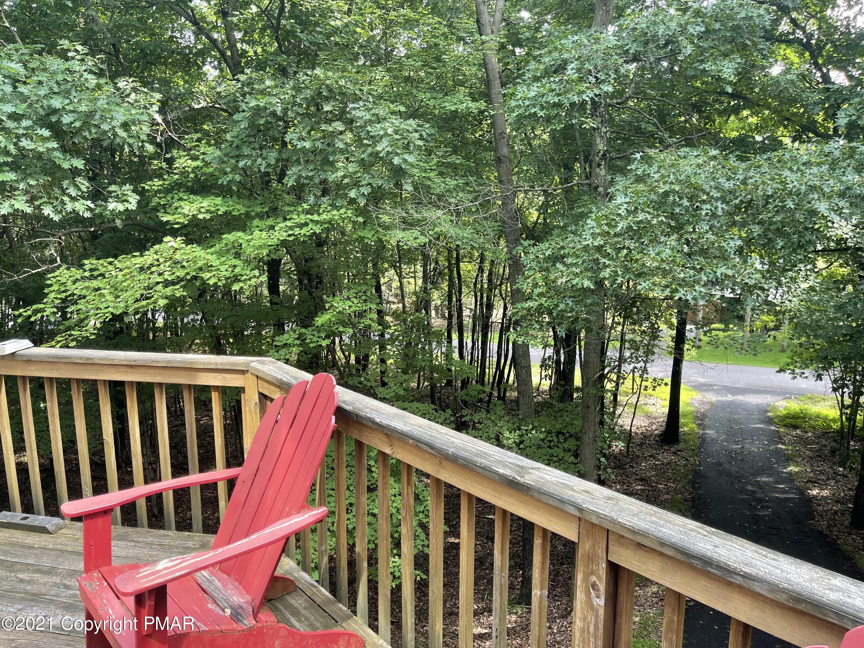 131 Maple Road Blakeslee, PA 18610 - Photo 5 of 35 a view of balcony with deck and yard