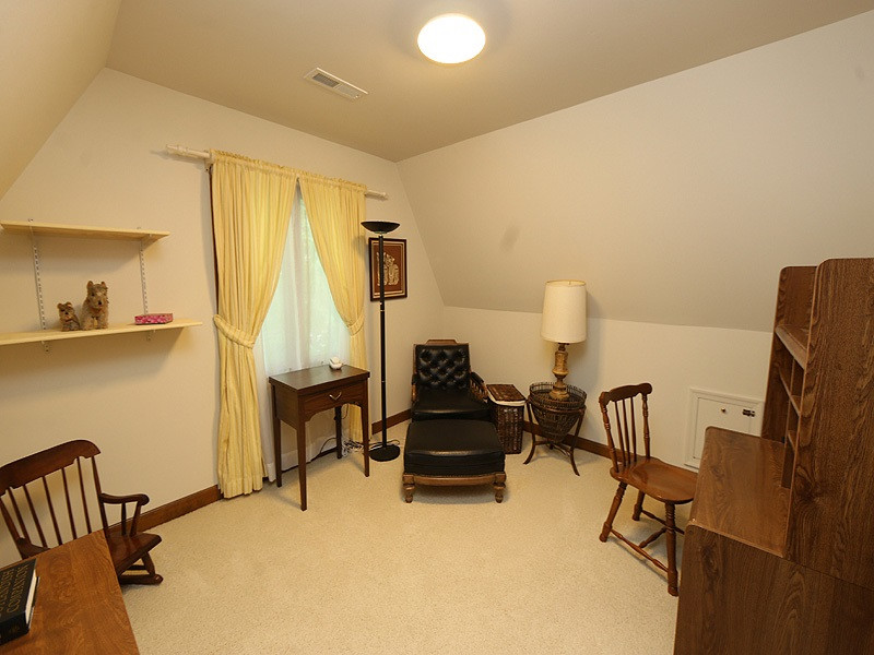 8600 Valley Brook Drive Raleigh, NC 27613 - Photo 12 of 25 Just beside the master - great space that could be an office, studio or nursery - even has a laundry shoot! Studio/Study/Office