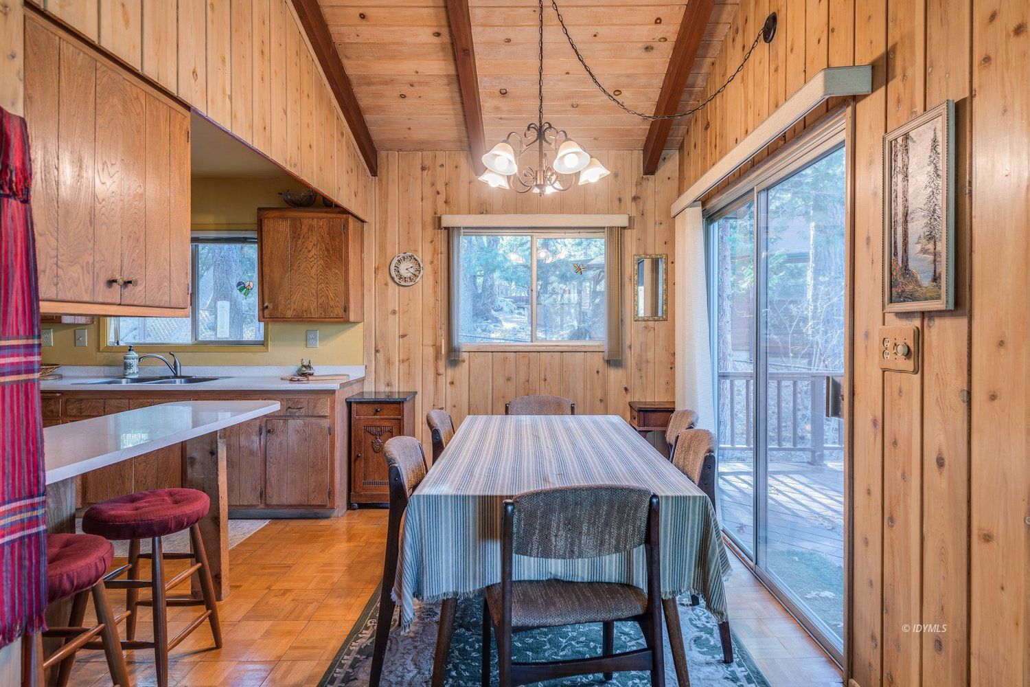 25336 Marion Ridge Drive Idyllwild, CA 92549 - Photo 5 of 18 a view of a dining room with furniture window and wooden floor