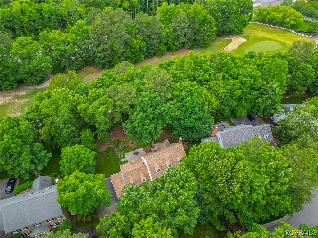 8606 Old Brompton Road Chesterfield, VA 23832 - Photo 32 of 36 an aerial view of residential house with outdoor space and trees all around