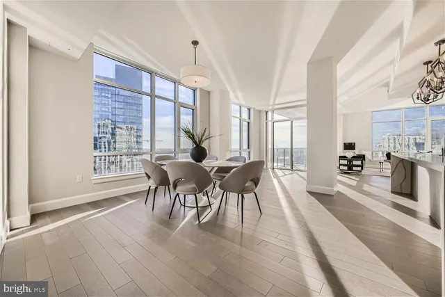 a living room filled with furniture