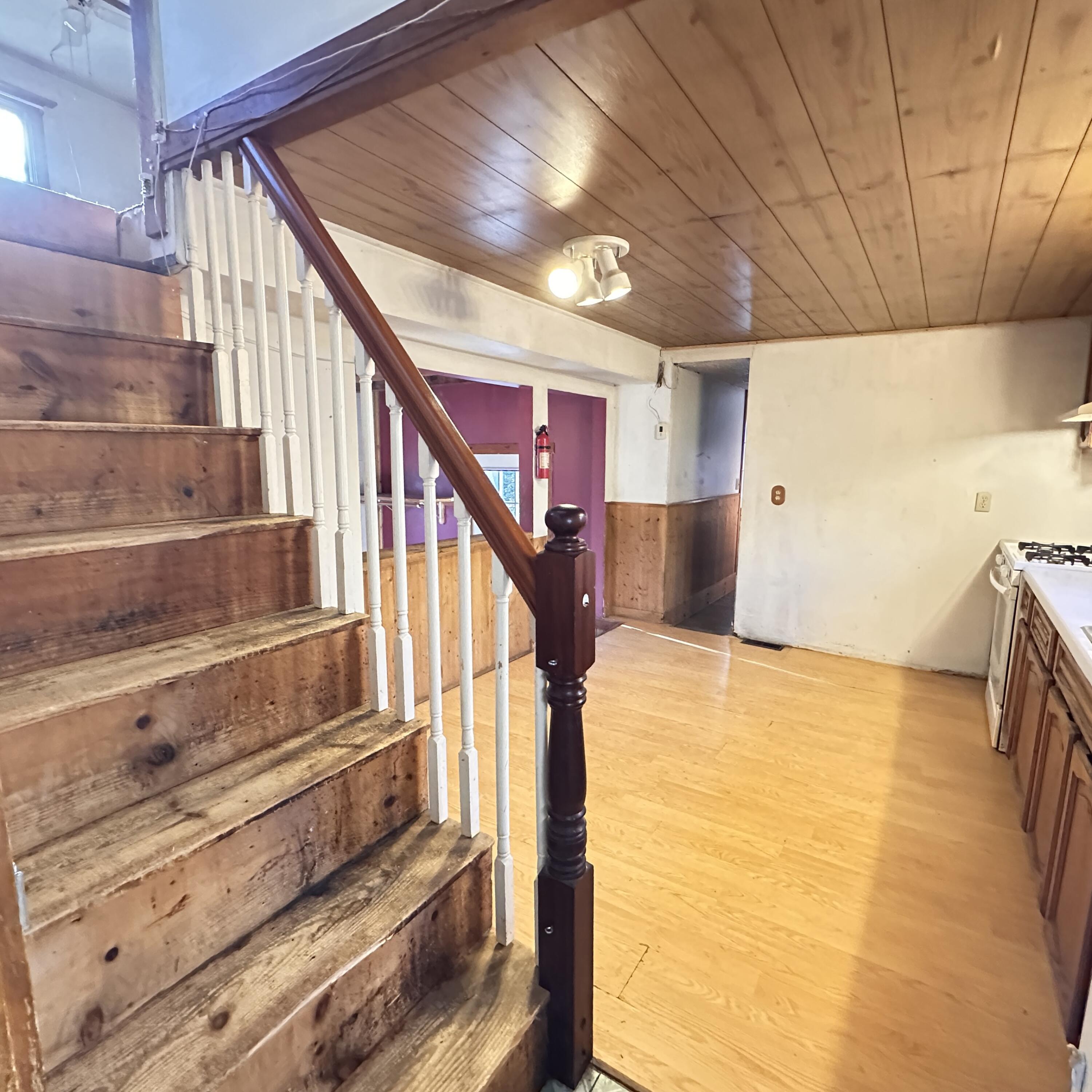37 Bremen Road Nobleboro, ME 04555 - Photo 16 of 24 37 bremen rd stairs kitchen