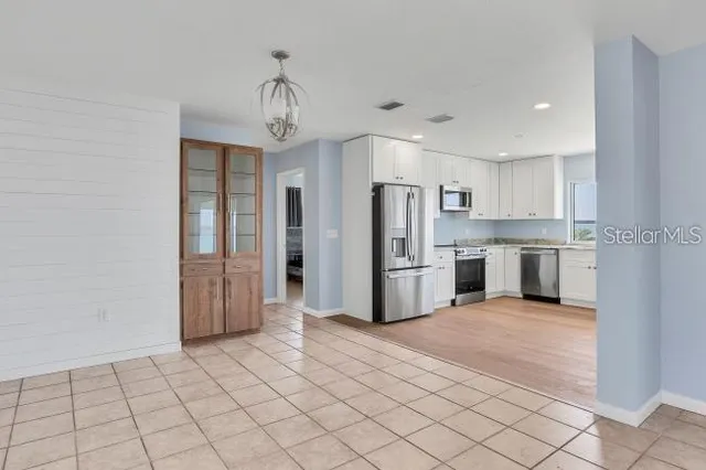 a view of an empty room