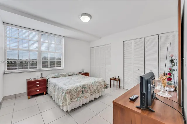 a room with a bed and a table