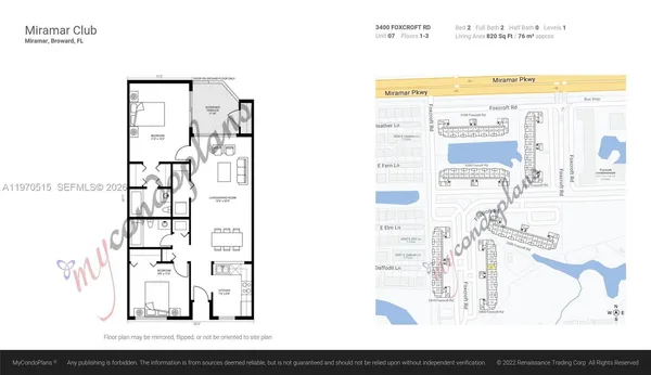 $219,000 | 3400 Foxcroft Road, Unit 107, Miramar, FL 33025