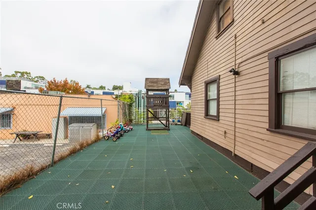 a view of a house with a patio