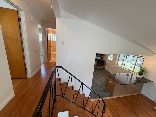939 South Grace Street Lombard, IL 60148 - Photo 11 of 26 a view of a hallway with furniture and wooden floor