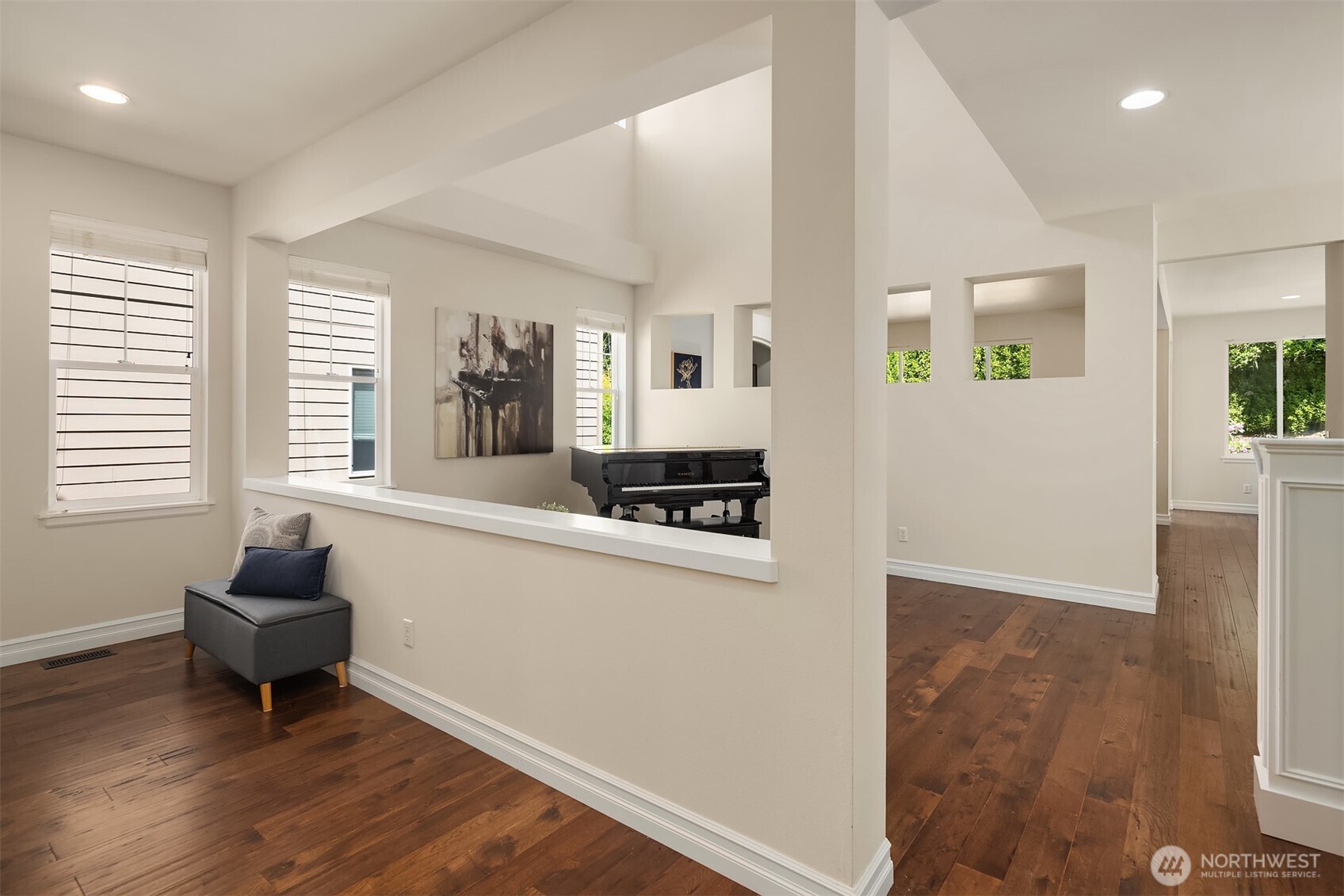 16148 Parkside Way Southeast Renton, WA 98058 - Photo 6 of 40 a living room with furniture and a wooden floor