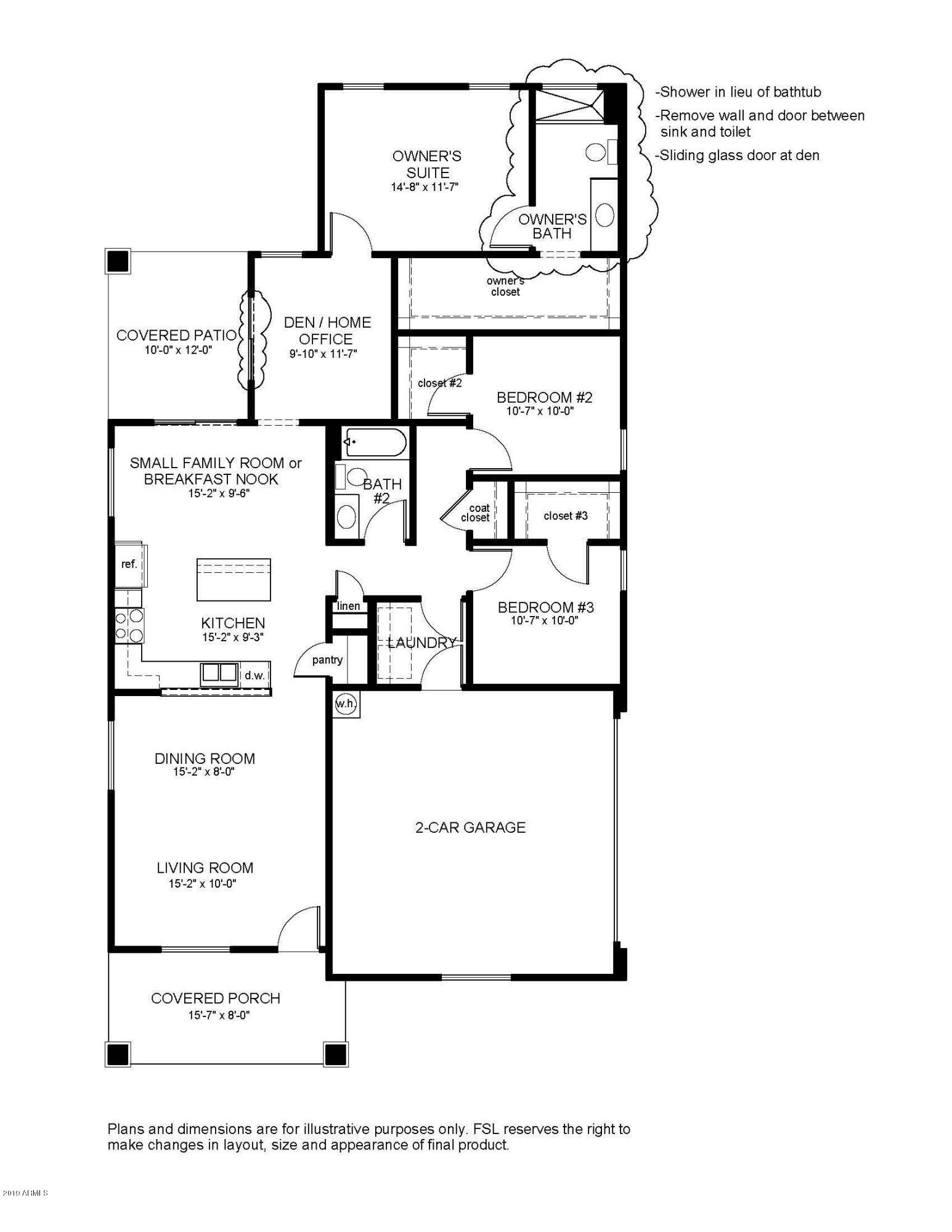 2450 East Chipman Road Phoenix, AZ 85040 - Photo 2 of 2 2450 E CHIPMAN MINI FLOOR PLAN - with op