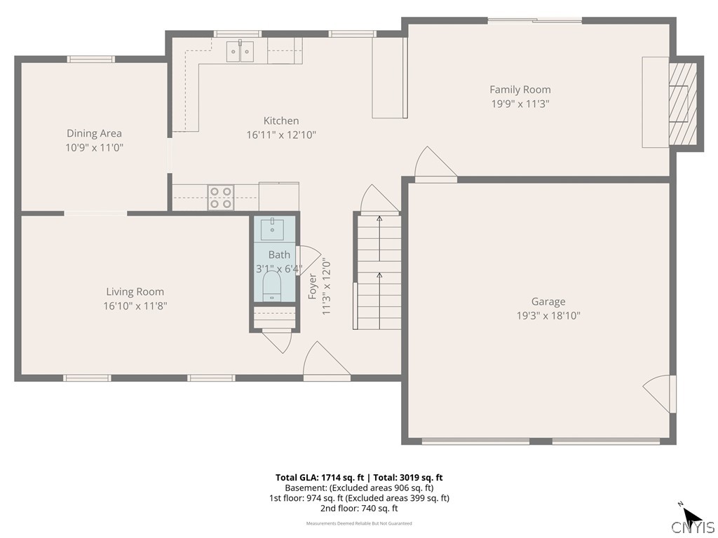 8841 Wandering Way Lysander, NY 13027 - Photo 39 of 42 First Level Floor Plan