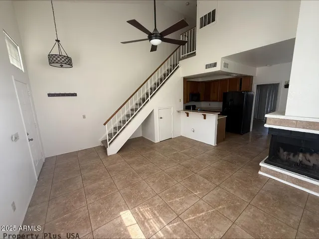a view of an entryway with furniture